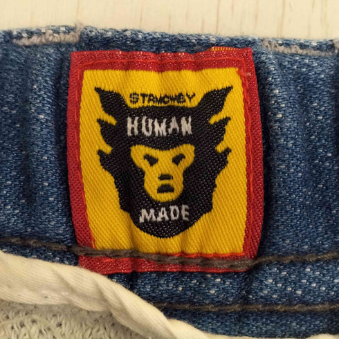 ヒューマンメイド HUMAN MADE PW RELAX DENIM PANTS リラックスデニム ダメージ&リペア 加工 デニムスウェット メンズ JPN:XL