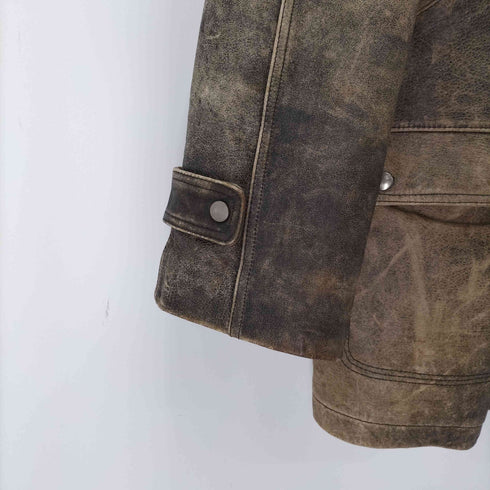 SKENDEL カウレザージャケット メンズ import:L