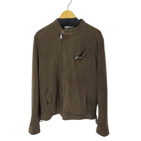 ザラマン ZARA MAN スエードライクメッシュシングルライダースジャケット メンズ JPN:44
