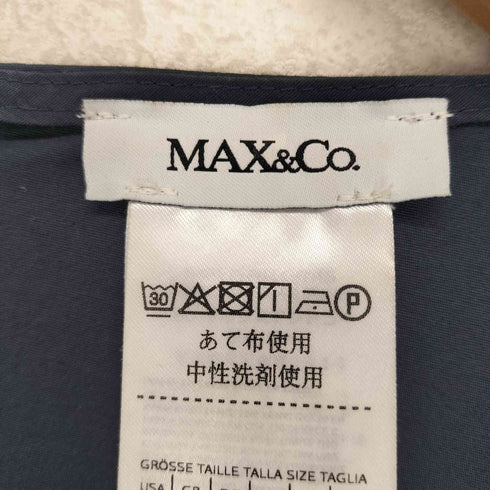 マックスアンドコー MAX & CO. フロントベルト ラップデザイン コットンワンピース レディース 40