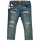 ヒューマンメイド HUMAN MADE RELAX DENIM PANTS リラックスデニム ダメージ&リペア 加工 デニムスウェット メンズ JPN:XL