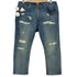 ヒューマンメイド HUMAN MADE RELAX DENIM PANTS リラックスデニム ダメージ&リペア 加工 デニムスウェット メンズ JPN:XL