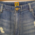 ヒューマンメイド HUMAN MADE RELAX DENIM PANTS リラックスデニム ダメージ&リペア 加工 デニムスウェット メンズ JPN:XL