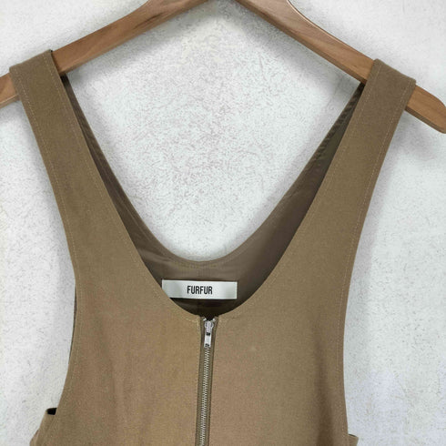 ファーファー furfur フェイクレザーポケット コットンワンピース レディース FREE