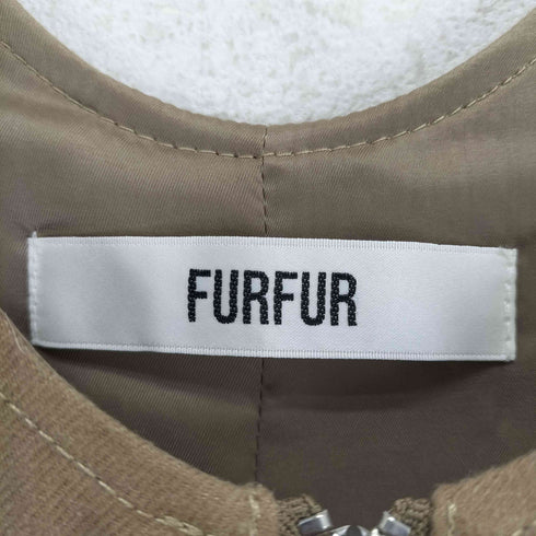 ファーファー furfur フェイクレザーポケット コットンワンピース レディース FREE