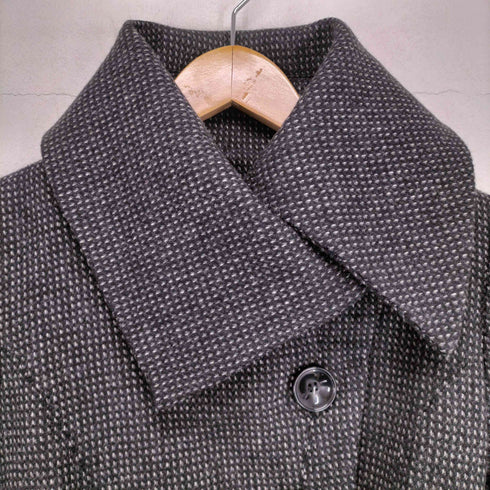 ザラ ZARA ロングカラー ビッグボタン ベルテッドツイストジャケット レディース M