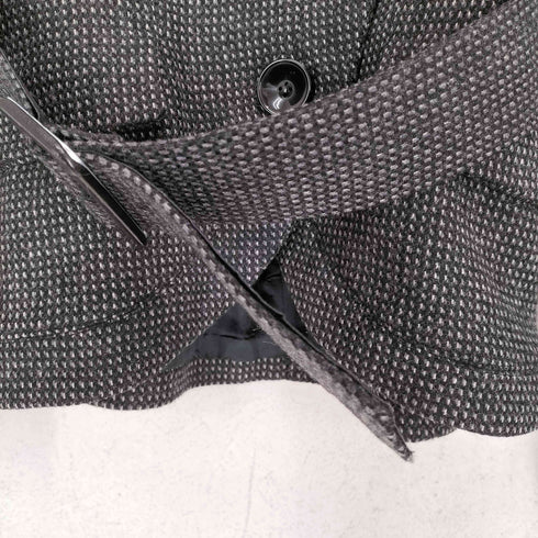 ザラ ZARA ロングカラー ビッグボタン ベルテッドツイストジャケット レディース M