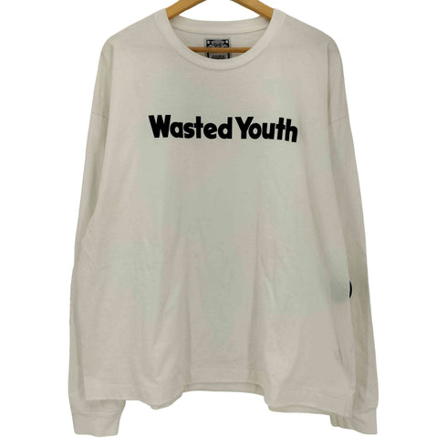 ウェイステッドユース WASTED YOUTH LONG SLEEVE T-SHIRT #2 / THANK YOU I NEED YOUR SUPPORT メンズ JPN:XXL