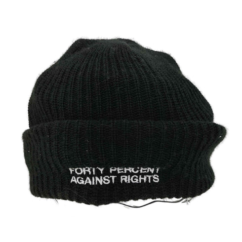 フォーティーパーセントアゲインストライツ FORTY PERCENTS AGAINST RIGHTS USA製 アクリル ビーニー メンズ FREE