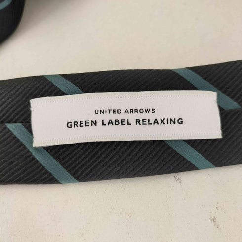 ユナイテッドアローズグリーンレーベルリラクシング UNITED ARROWS green label relaxing ストライプ シルク ネクタイ メンズ