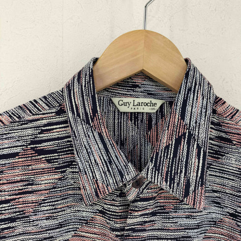 ギラロッシュ Guy Laroche 片ポケ 総柄シャツ メンズ