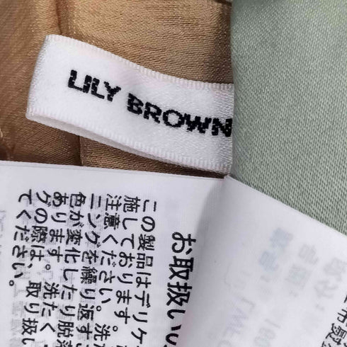 リリーブラウン Lily Brown フラワーエンブロイダリーキャミドレス レディース ONE SIZE