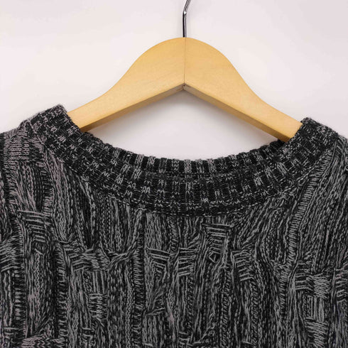 アクリル S/S デザイン ニット メンズ import:L