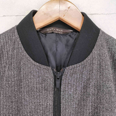 ザラマン ZARA MAN ヘリンボーンブルゾン メンズ s