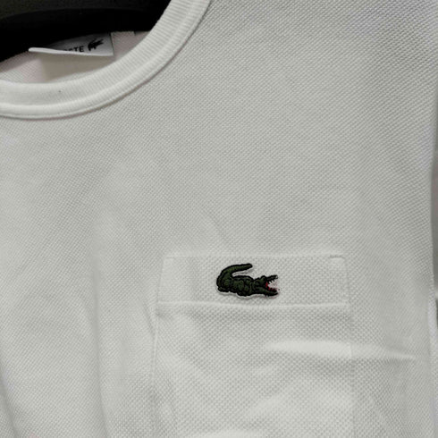 ラコステ LACOSTE ワニ刺繍 鹿の子 ポケットクルーネックTシャツ メンズ US5