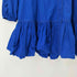 ザラ ZARA BLUISH RUFFLED SHIRT DRESS ステッチデザイン ノーカラーシャツワンピース レディース import:XL
