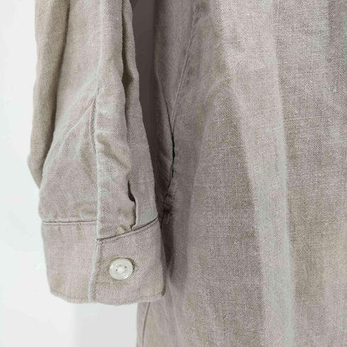 ムジルシリョウヒン 無印良品 リネン 洗いざらし長袖シャツワンピース レディース JPN:XL