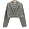 リエンダ rienda 23SS クロップドWテーラードツイードKnit JK レディース FREE