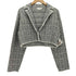 リエンダ rienda 23SS クロップドWテーラードツイードKnit JK レディース FREE