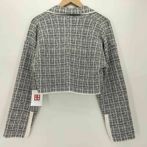 リエンダ rienda 23SS クロップドWテーラードツイードKnit JK レディース FREE