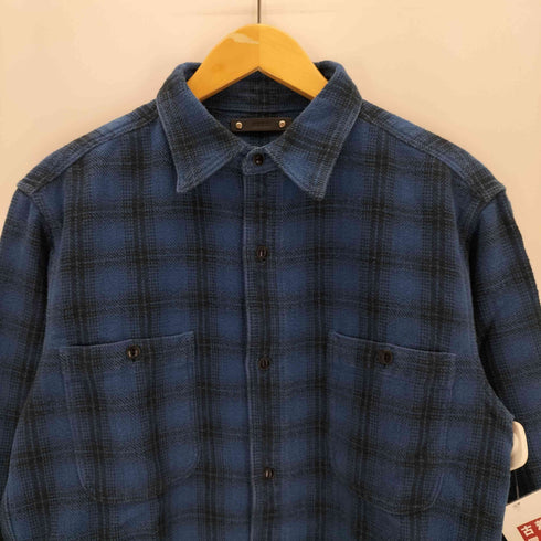マインデニム MINEDENIM V.Check Flannel Work SH メンズ JPN:2