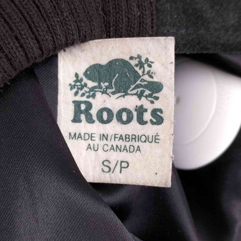 ルーツ Roots カナダ製 ブラックスウェードブルゾン メンズ JPN:S