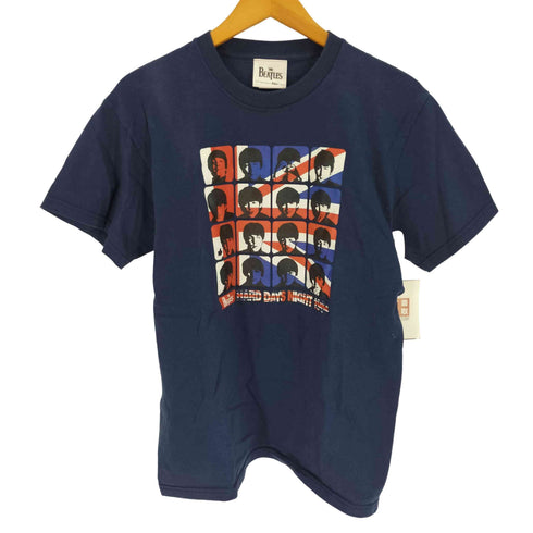 FRUIT OF THE LOOM ボディ HARD DAYS NIGHIT 1964 ユニオンジャック ロック バンド プリント クルーネック Tシャツ コピーライト2011 メンズ import:M