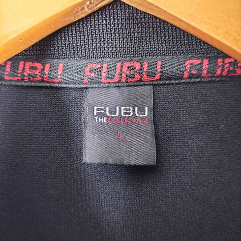 フブ FUBU 00S ワッペン刺繍 ショルダーライン トラックジャケット メンズ import:L