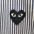 プレイコムデギャルソン PLAY COMME des GARCONS ハートモチーフ ストライプシャツ レディース JPN:M