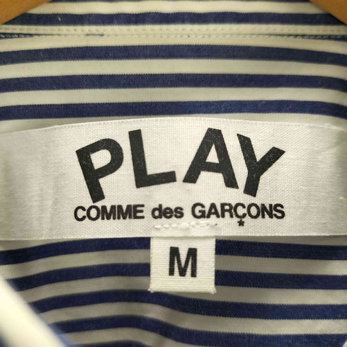 プレイコムデギャルソン PLAY COMME des GARCONS ハートモチーフ ストライプシャツ レディース JPN:M