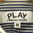 プレイコムデギャルソン PLAY COMME des GARCONS ハートモチーフ ストライプシャツ レディース JPN:M