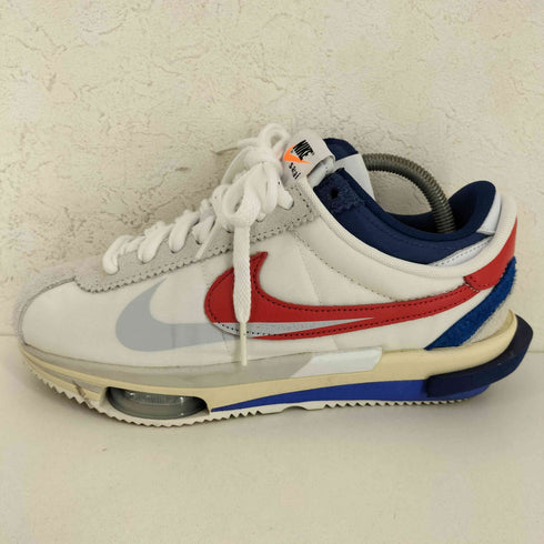 サカイ Sacai Zoom Cortez White and University Red メンズ JPN:25.5