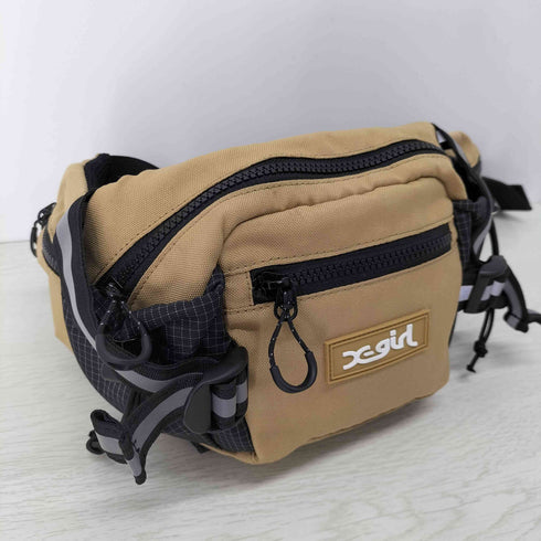 エックスガール X-girl RUBBER BOX LOGO HIP BAG ウエストバッグ レディース ONE SIZE