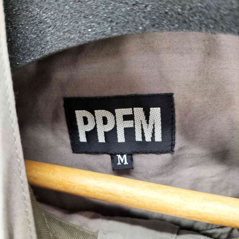 ピーピーエフエム PPFM ドッキング半袖シャツパーカー メンズ M