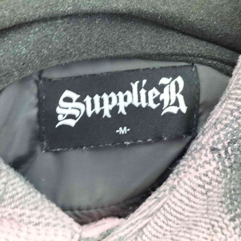 サプライヤー SUPPLIER 24aw Exclusive Leather Patch Check Shirt メンズ JPN:M