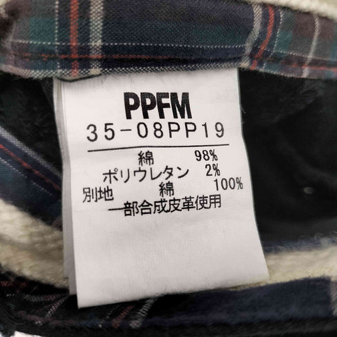 ピーピーエフエム PPFM マルチジップスキニーパンツ メンズ