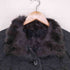 gianni lo giudice ロシアリス ファー シルク混 キルティングジャケット レディース