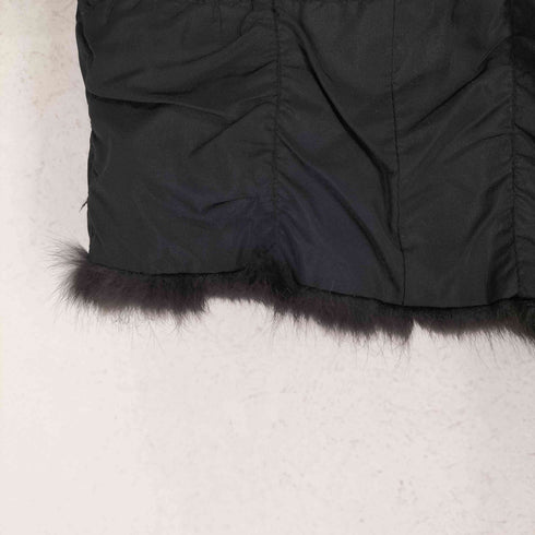 gianni lo giudice ロシアリス ファー シルク混 キルティングジャケット レディース