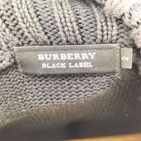 バーバリーブラックレーベル BURBERRY BLACK LABEL ドライバーズニット メンズ 2