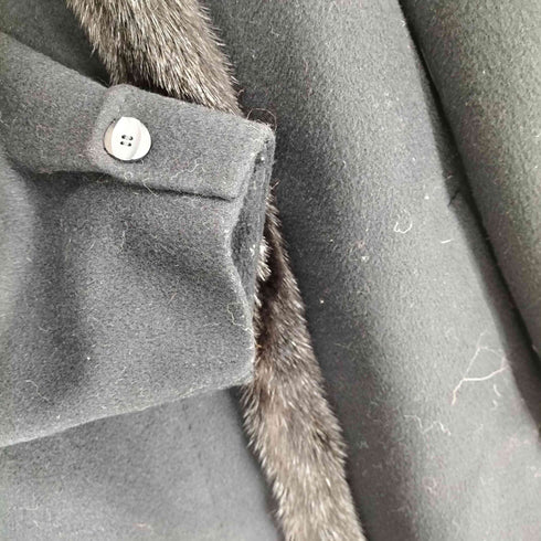 コジャーナ cojana wool & cashmere ミンクファー カシミヤ混 スタンドカラージャケット レディース