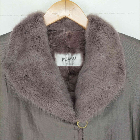 FLASH シルクロングコート レディース