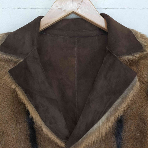 GUSHLOW & COLE sheep skin イングランド製 シープスキン 3B ファーチェスターコート レディース JPN:S