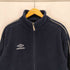アンブロ UMBRO old ロゴ刺繍 フリースブルゾン メンズ import:M