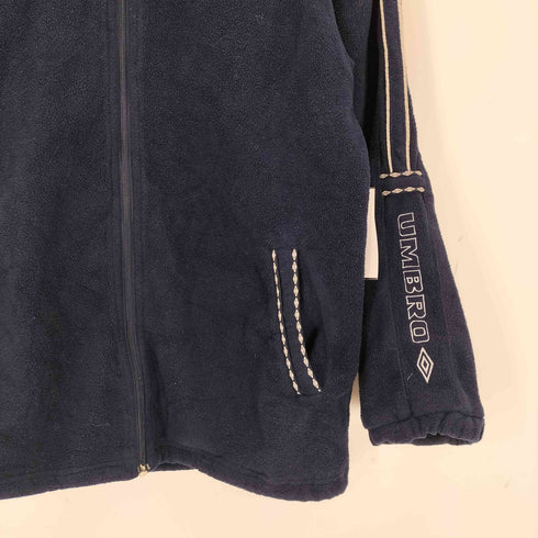 アンブロ UMBRO old ロゴ刺繍 フリースブルゾン メンズ import:M