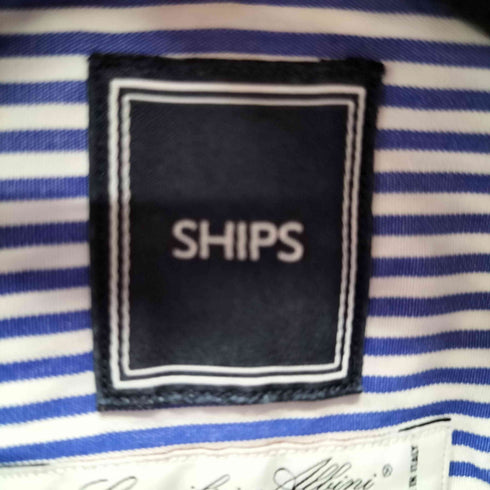 シップス SHIPS Cotonificio albini ストライプシャツ メンズ 39