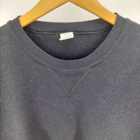 USA製 前V 裏起毛 コットン ポリ クルーネック スウェット メンズ import:XL