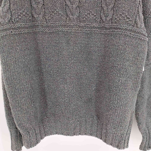 ポロバイラルフローレン Polo by RALPH LAUREN 90S HAND KNIT シルク ウール ケーブル ボトルネック ニット メンズ import:L