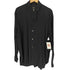 ヨウジヤマモトプールオム Yohji Yamamoto POUR HOMME 80-90S 丸文字タグ 変形 フリル レギュラーカラー L/S シャツ メンズ JPN:M