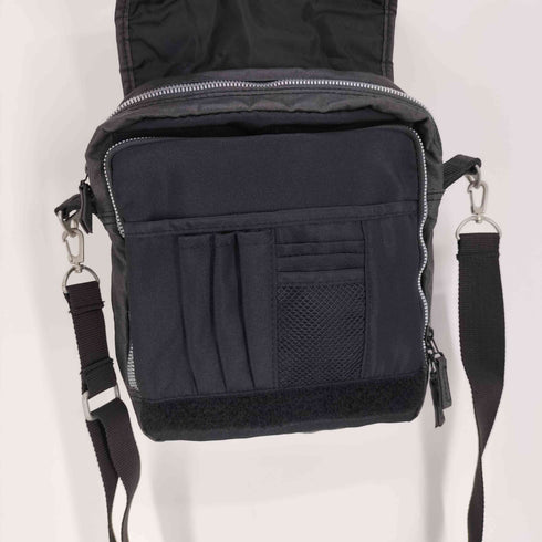 ナイキ NIKE 90S 銀タグ ロゴ ピスタグ リネン コットン マルチポケット タクティカル 2WAY テック ハンド ショルダー バッグ メンズ