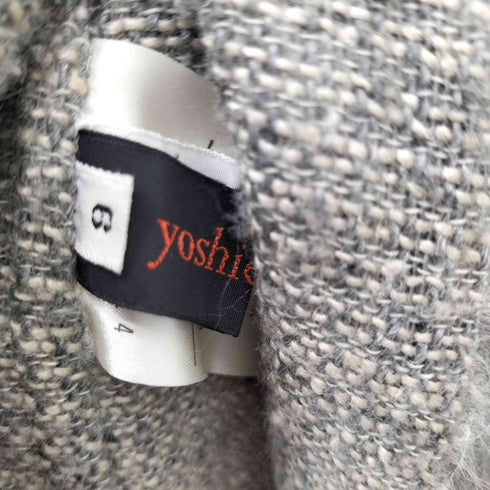 ヨシエイナバ YOSHIE INABA ウールシルクシャギーコート レディース JPN:9号